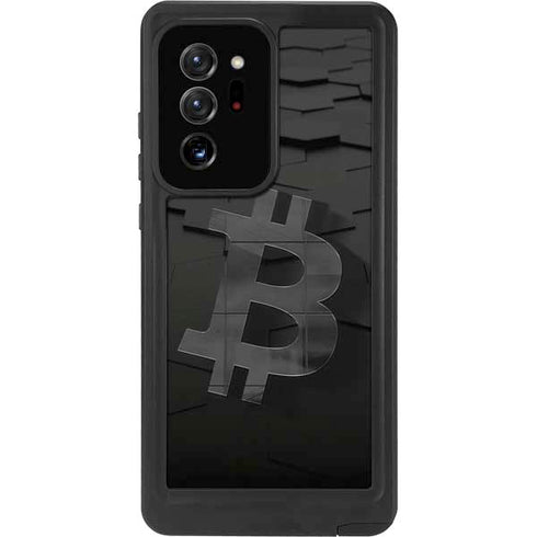 Bitcoin Textured Logo Galaxy Note20 Ultra 5G Waterproof Case